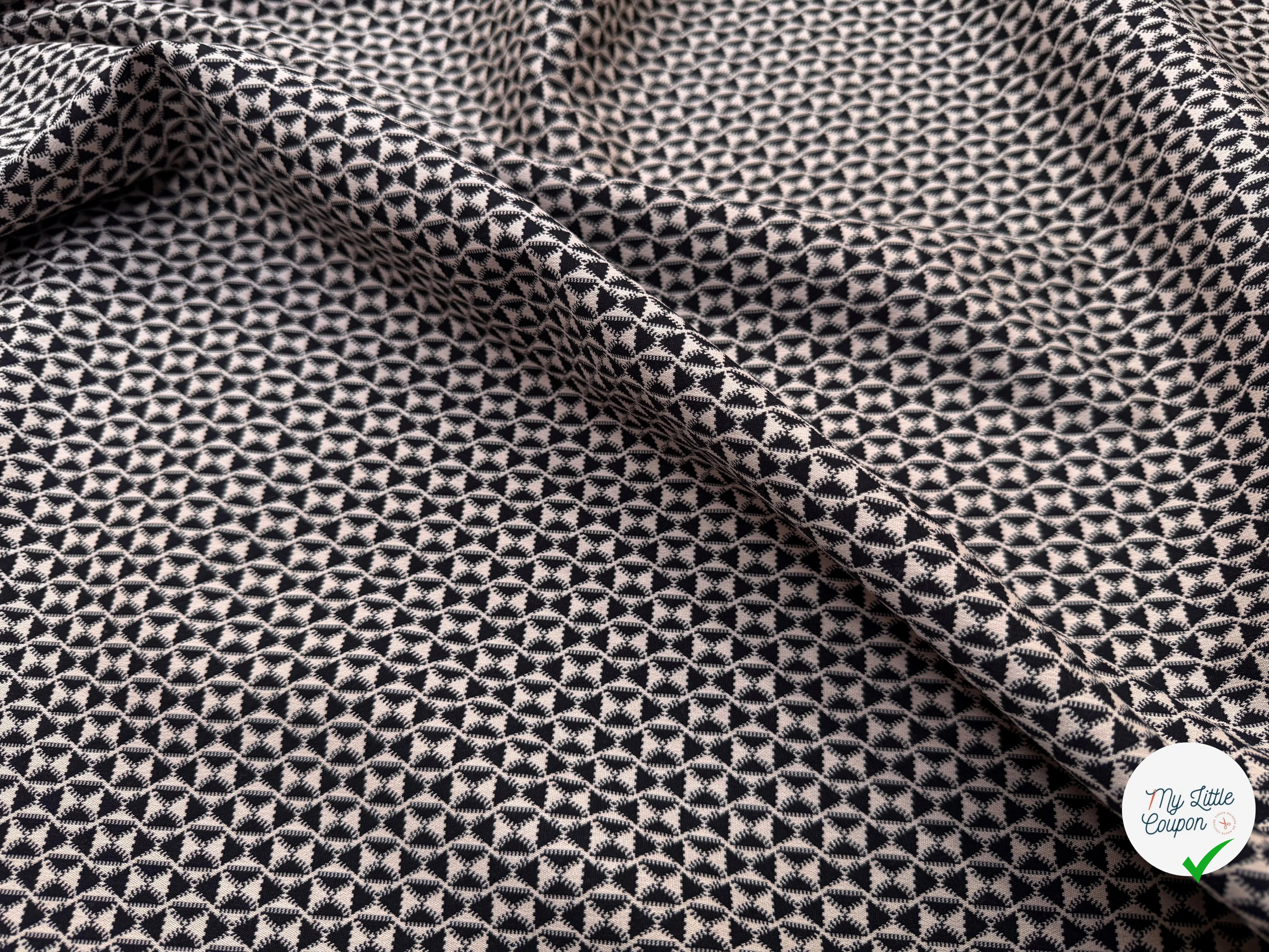 TOILE STRETCH GÉOMETRIQUE ITALIE CHIC - My Little Coupon