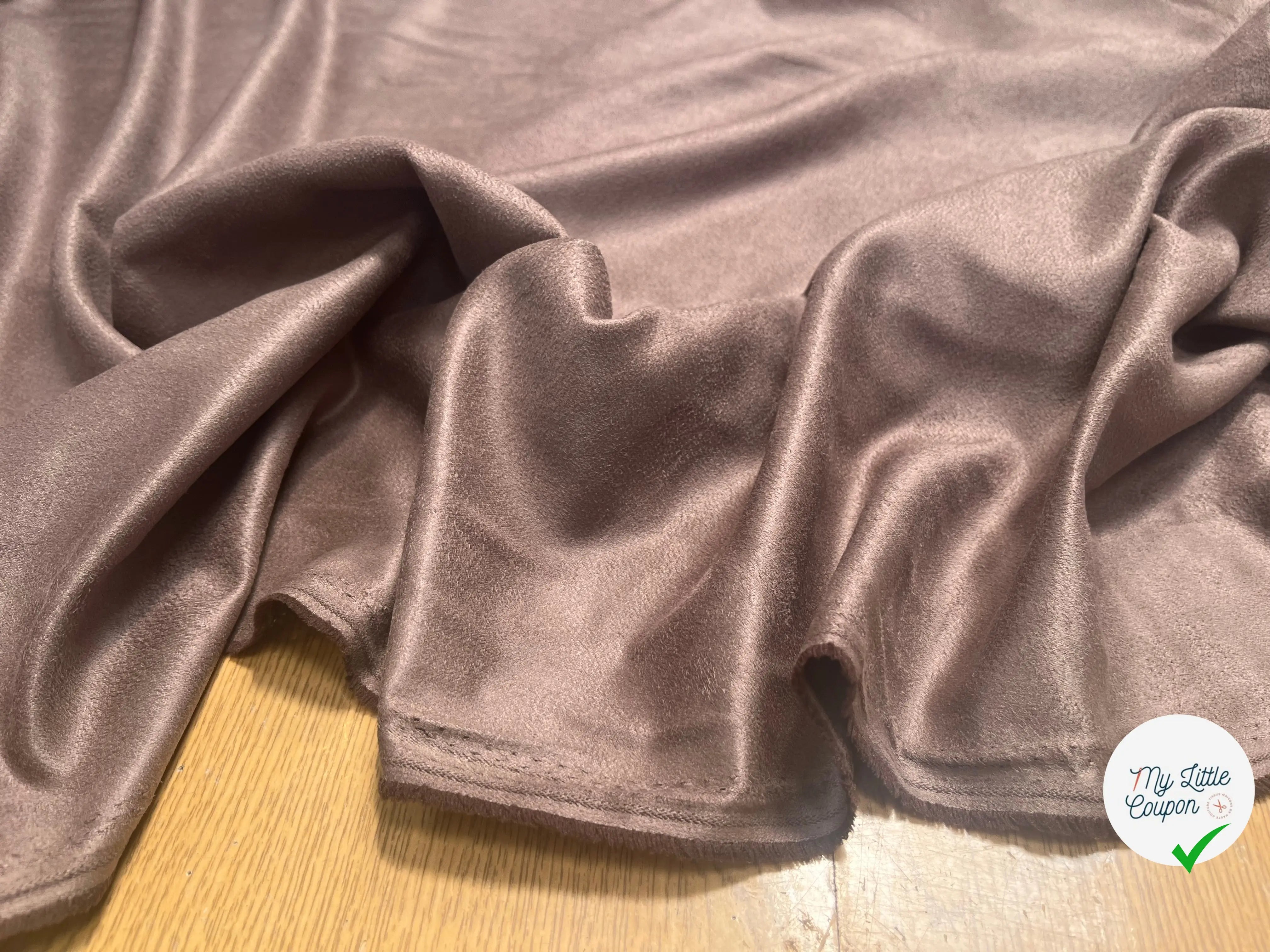 TOILE SUEDINE FLUIDE TOUCHER TOUT DOUX MARRON - My Little Coupon