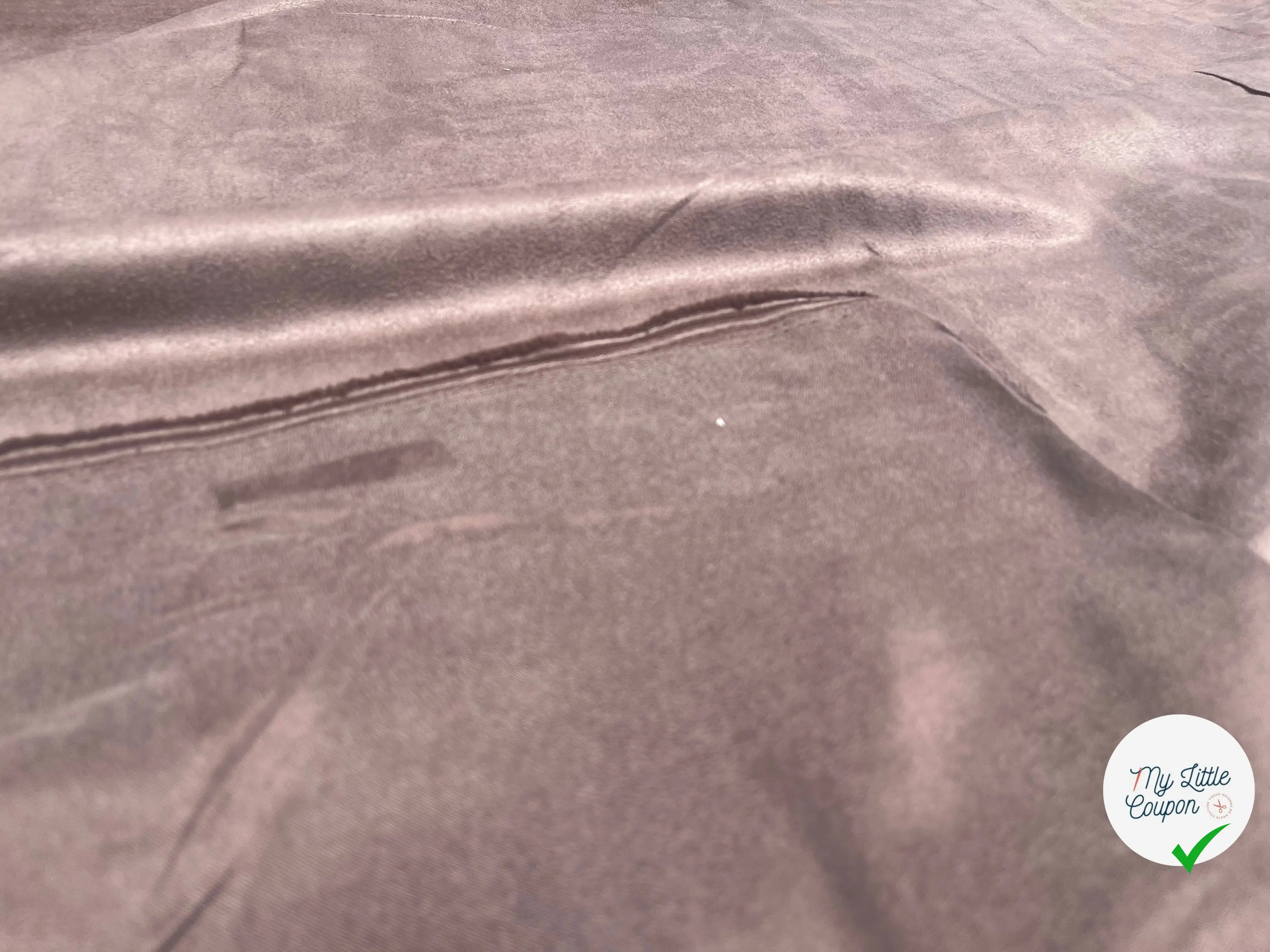 TOILE SUEDINE FLUIDE TOUCHER TOUT DOUX MARRON - My Little Coupon
