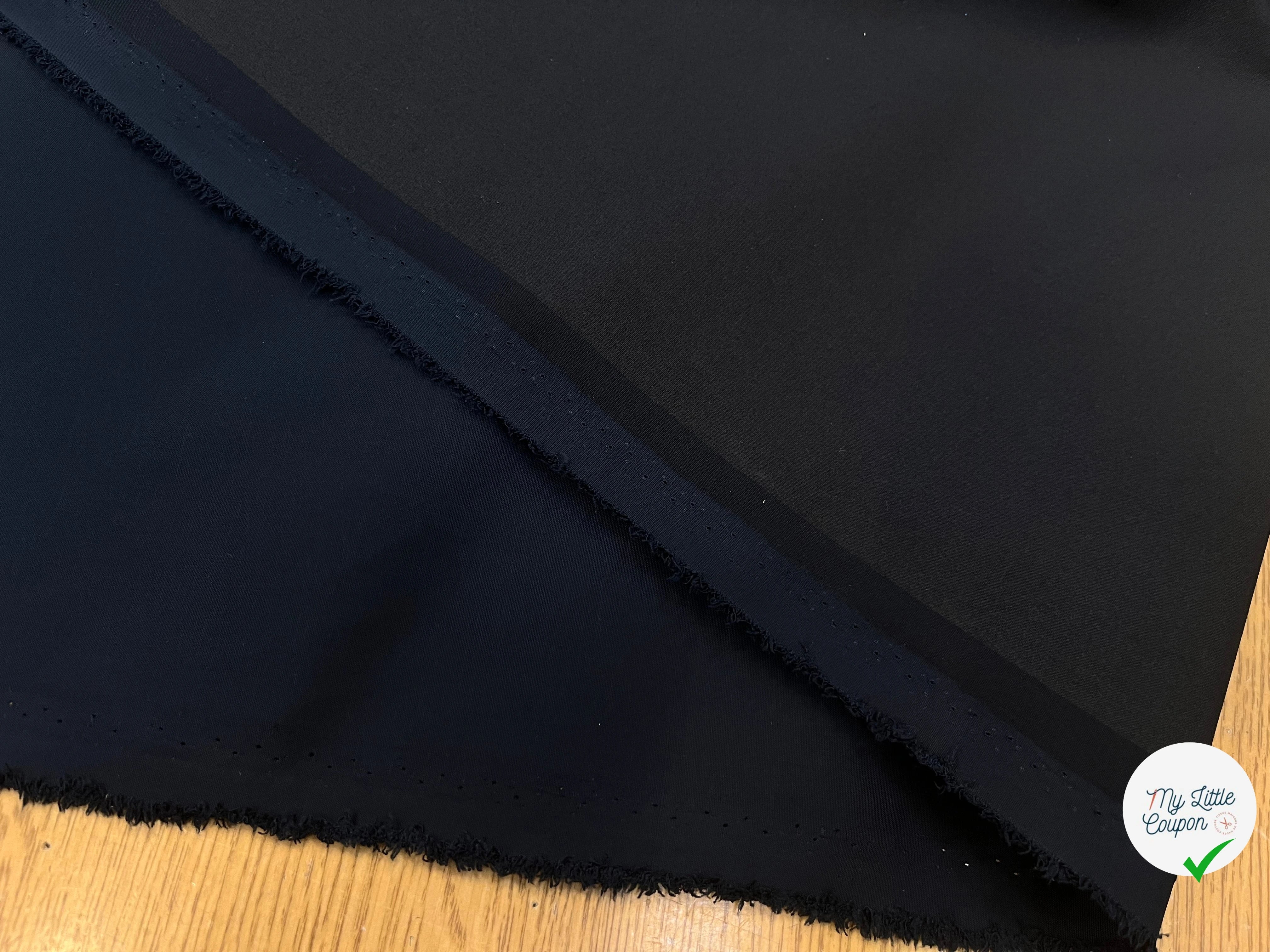 TOILE TECHNIQUE CRAQUANTE DOUBLE FACE MARINE ET BLEU NUIT - My Little Coupon