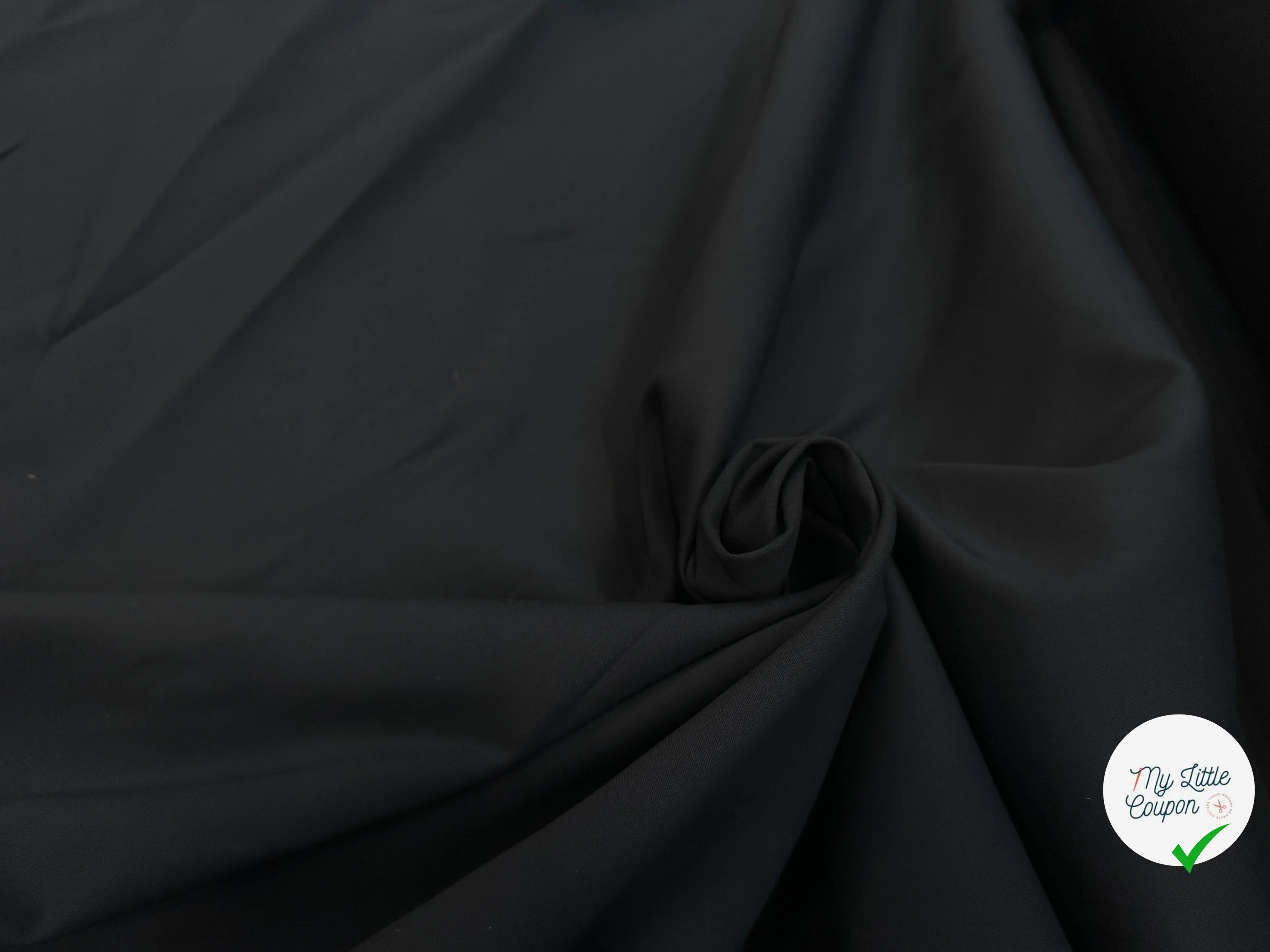 TOILE TECHNO STRETCH NOIRE - My Little Coupon