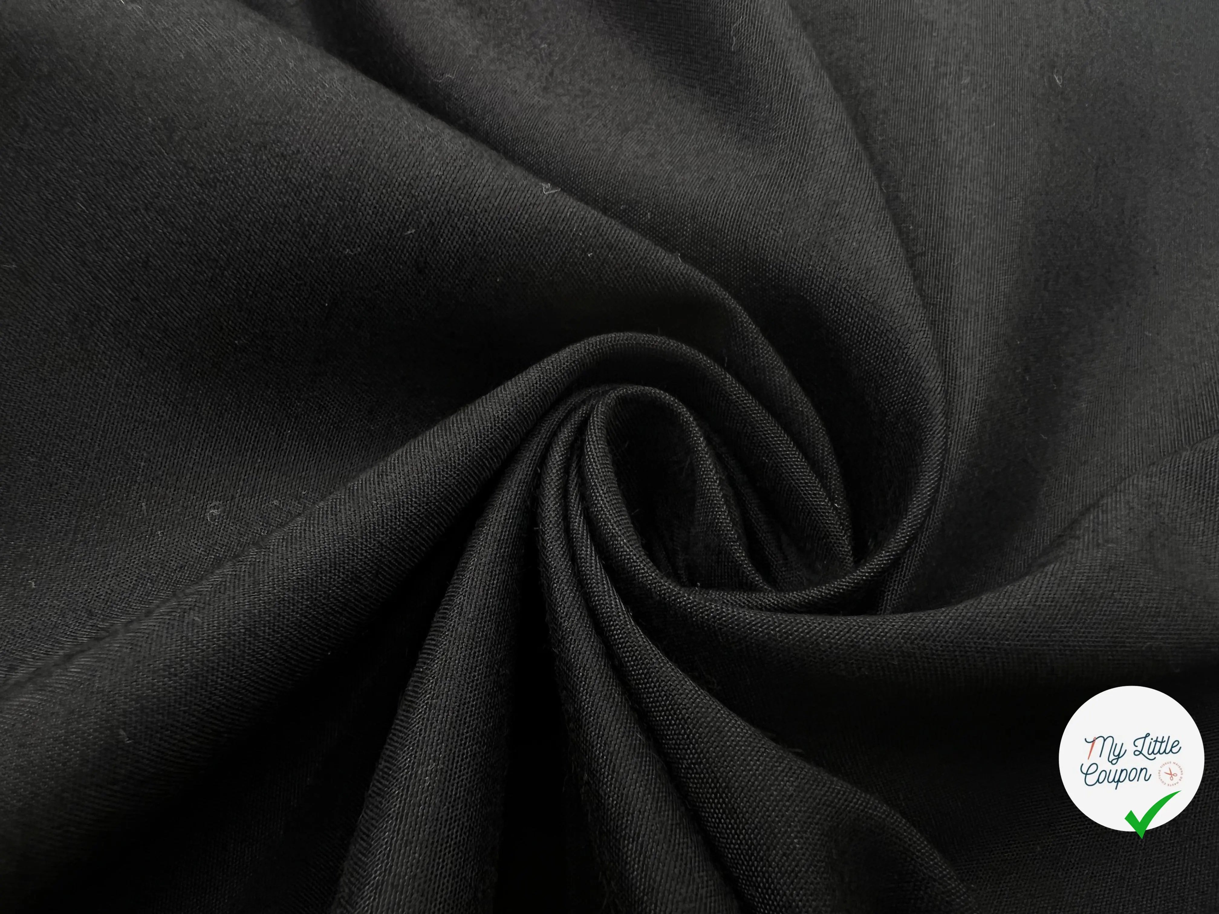 TOILE VISCOSE NOIRE - My Little Coupon - tissu - coudre
