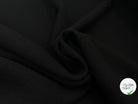 TRIPLE CRÊPE DE LAINE STRETCH NOIR - My Little Coupon - tissu - coudre