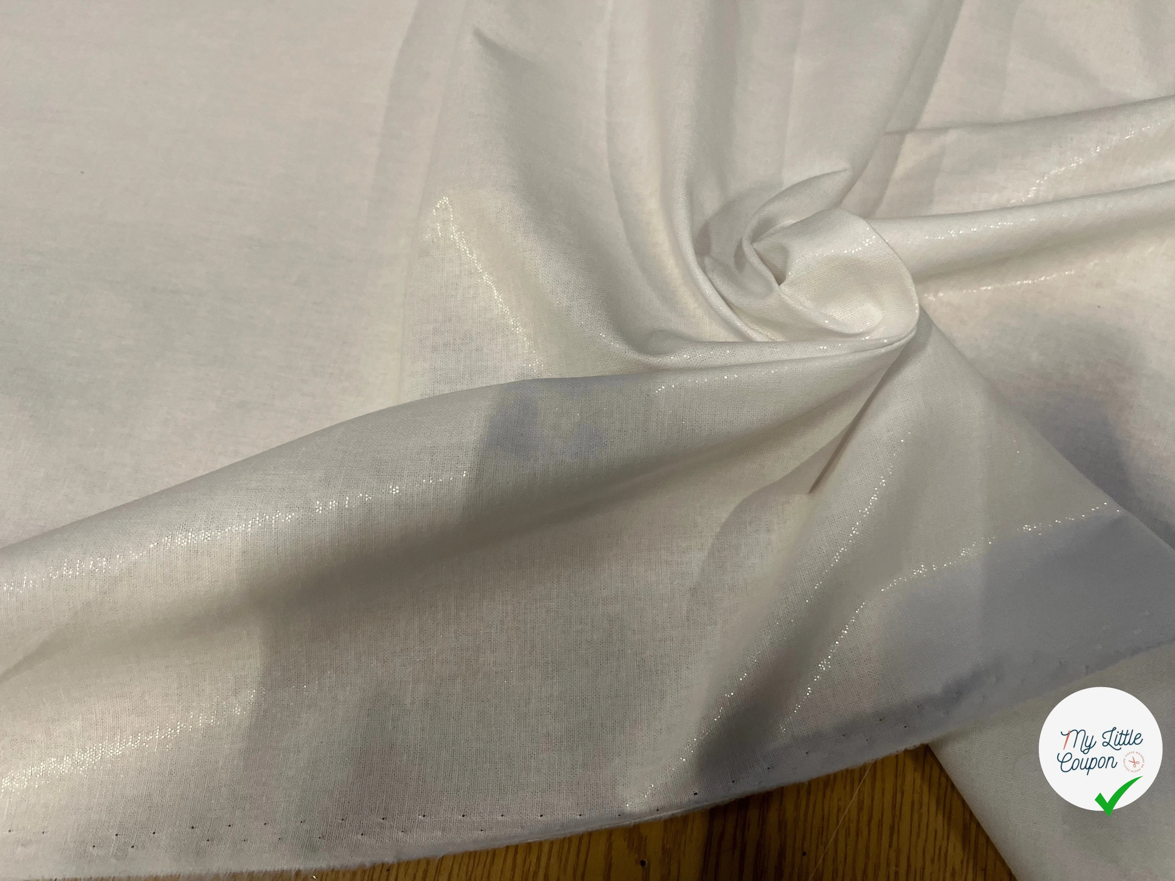 TRIPLURE THERMOCOLLANT TISSÉ BLANC ENDROIT SATINÉ - My Little Coupon