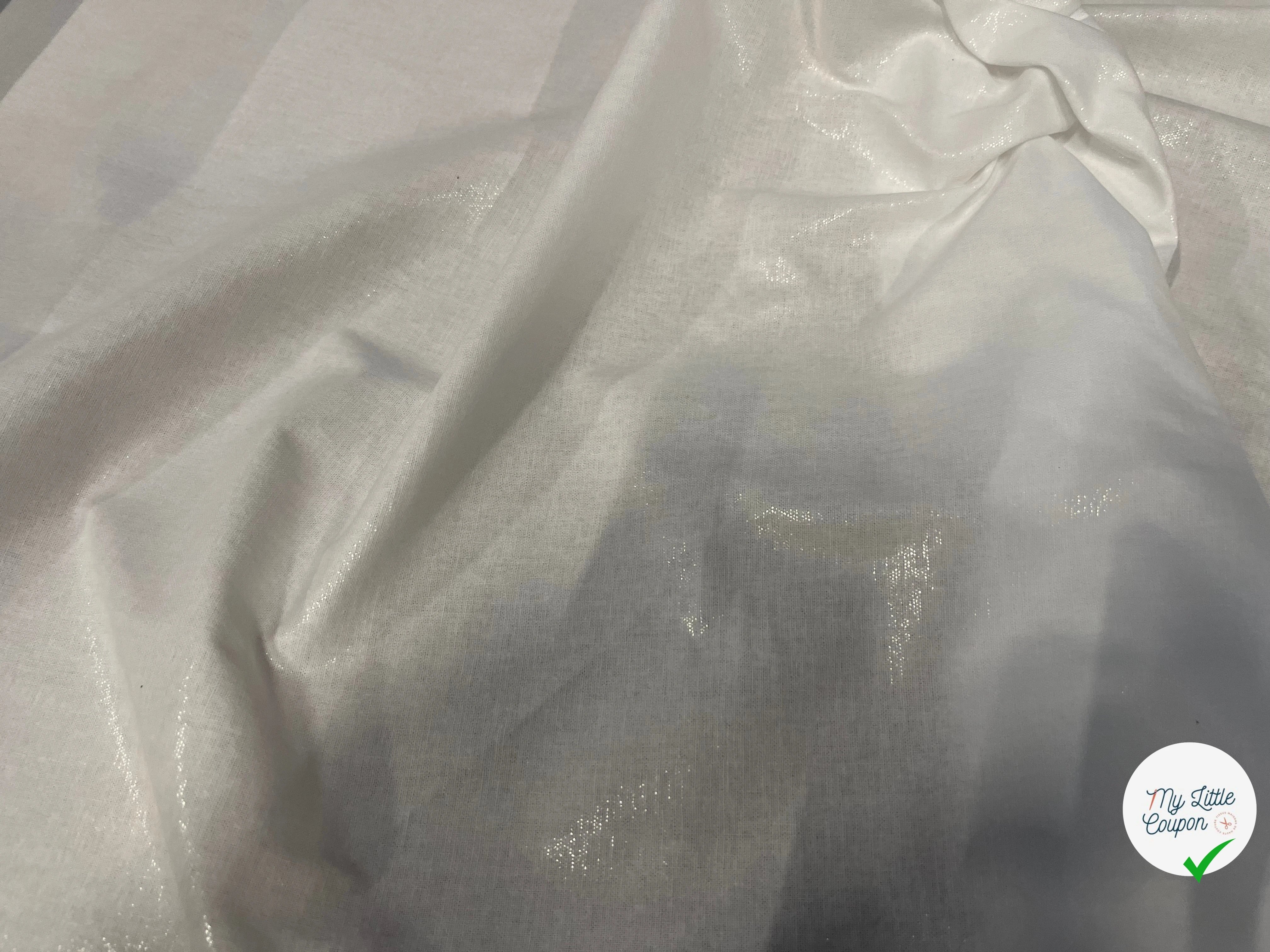 TRIPLURE THERMOCOLLANT TISSÉ BLANC ENDROIT SATINÉ - My Little Coupon