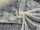TULLE FESTONNÉ REBRODÉ PAILLETÉ SUBLIME INSPIRATION ART DÉCO - coupon de tissu de 3 mètres - My Little Coupon - tissu - coudre