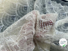 TULLE FESTONNÉ REBRODÉ PAILLETÉ SUBLIME INSPIRATION ART DÉCO - coupon de tissu de 3 mètres - My Little Coupon - tissu - coudre