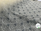 TULLE FESTONNÉ REBRODÉ PAILLETÉ SUBLIME INSPIRATION ART DÉCO - coupon de tissu de 3 mètres - My Little Coupon - tissu - coudre