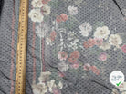 TULLE PLUMETIS IMPRIMÉ DE FLEURS FOND NOIR - My Little Coupon - tissu - coudre