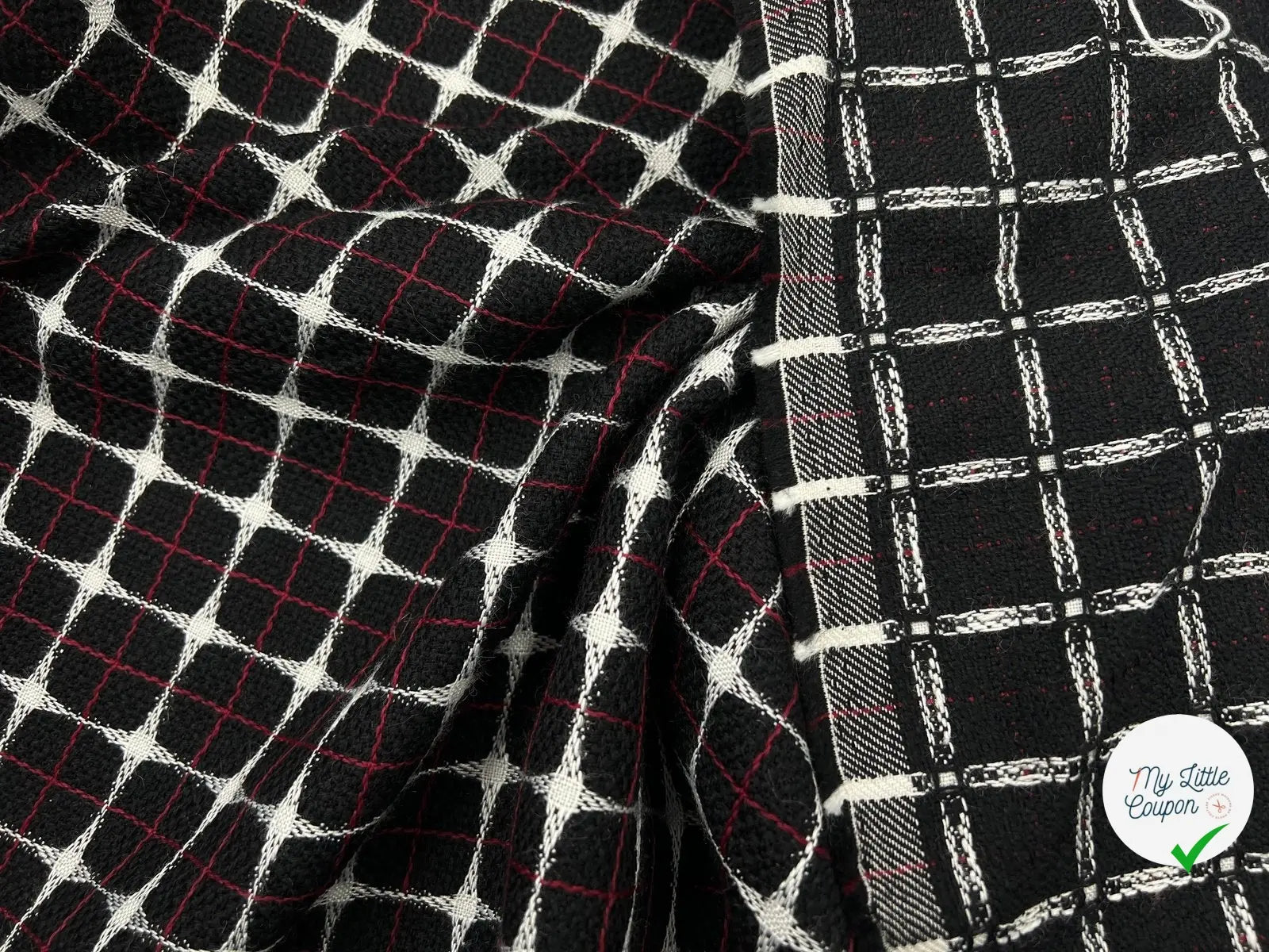 TWEED ALVÉOLES TRICOLORES - My Little Coupon - tissu - coudre