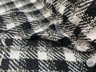 TWEED ASSEMBLAGE DE GRANDS CARREAUX NOIRS ET BLANCS - My Little Coupon - tissu - coudre