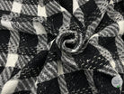 TWEED ASSEMBLAGE DE GRANDS CARREAUX NOIRS ET BLANCS - My Little Coupon - tissu - coudre