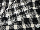 TWEED ASSEMBLAGE DE GRANDS CARREAUX NOIRS ET BLANCS - My Little Coupon - tissu - coudre