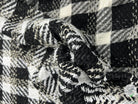 TWEED ASSEMBLAGE DE GRANDS CARREAUX NOIRS ET BLANCS - My Little Coupon - tissu - coudre