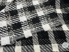 TWEED ASSEMBLAGE DE GRANDS CARREAUX NOIRS ET BLANCS - My Little Coupon - tissu - coudre