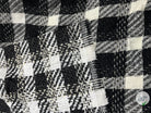 TWEED ASSEMBLAGE DE GRANDS CARREAUX NOIRS ET BLANCS - My Little Coupon - tissu - coudre
