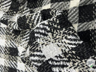 TWEED ASSEMBLAGE DE GRANDS CARREAUX NOIRS ET BLANCS - My Little Coupon - tissu - coudre