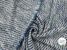 TWEED BLEU ET BLANC SPRING DIAGONALES - My Little Coupon - tissu - coudre