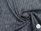 TWEED BLEU MARINE ET BLANC COTON ET LUREX - My Little Coupon