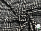 TWEED BLOUCLETTE TEXQUEBEC 25% LAINE NOIRBLANC PIED DE COQ - My Little Coupon