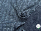 TWEED BOUCLETTE 30% LAINE BLEU DENIM - My Little Coupon