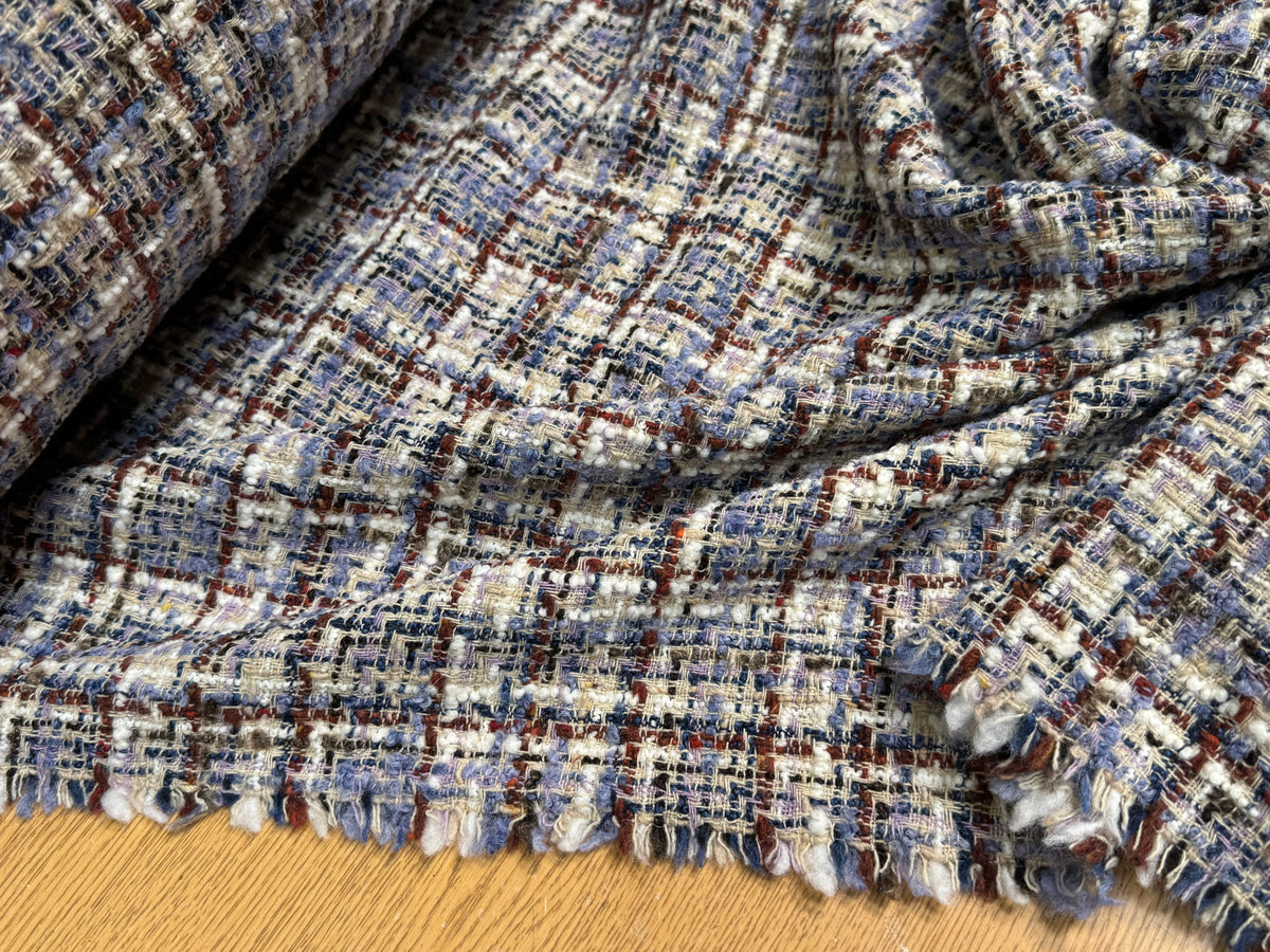 TWEED BOUCLETTE 31% LAINE MULTICO FAITRIVIA - My Little Coupon