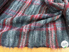 TWEED BOUCLETTE 56% LAINE BLEU À CARREAUX GIOVIXEN - My Little Coupon