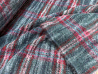 TWEED BOUCLETTE 56% LAINE BLEU À CARREAUX GIOVIXEN - My Little Coupon