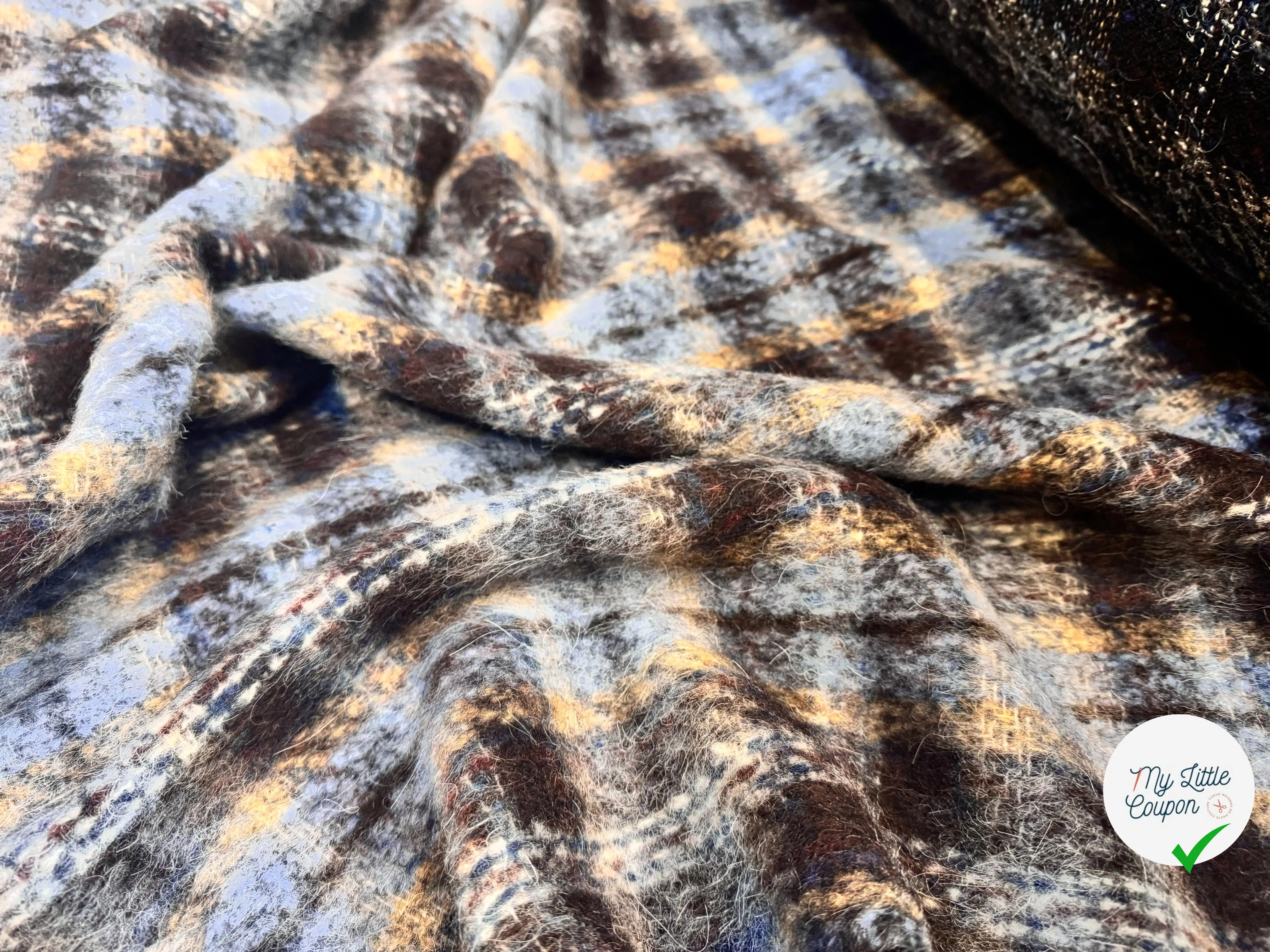 TWEED BOUCLETTE CARREAUX - My Little Coupon