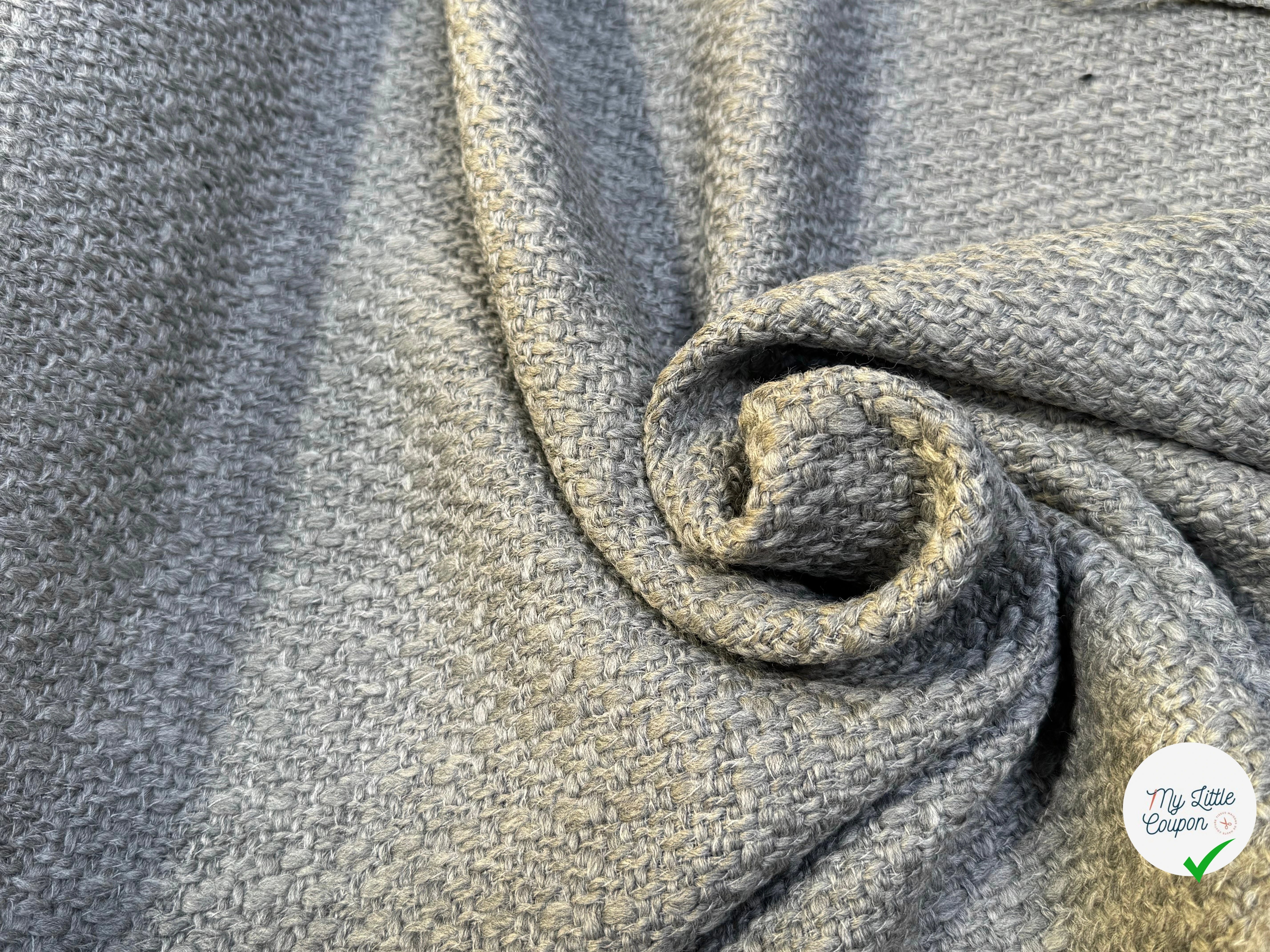 TWEED BOUCLETTE DE LAINE GRIS ULTRA BEAU - My Little Coupon