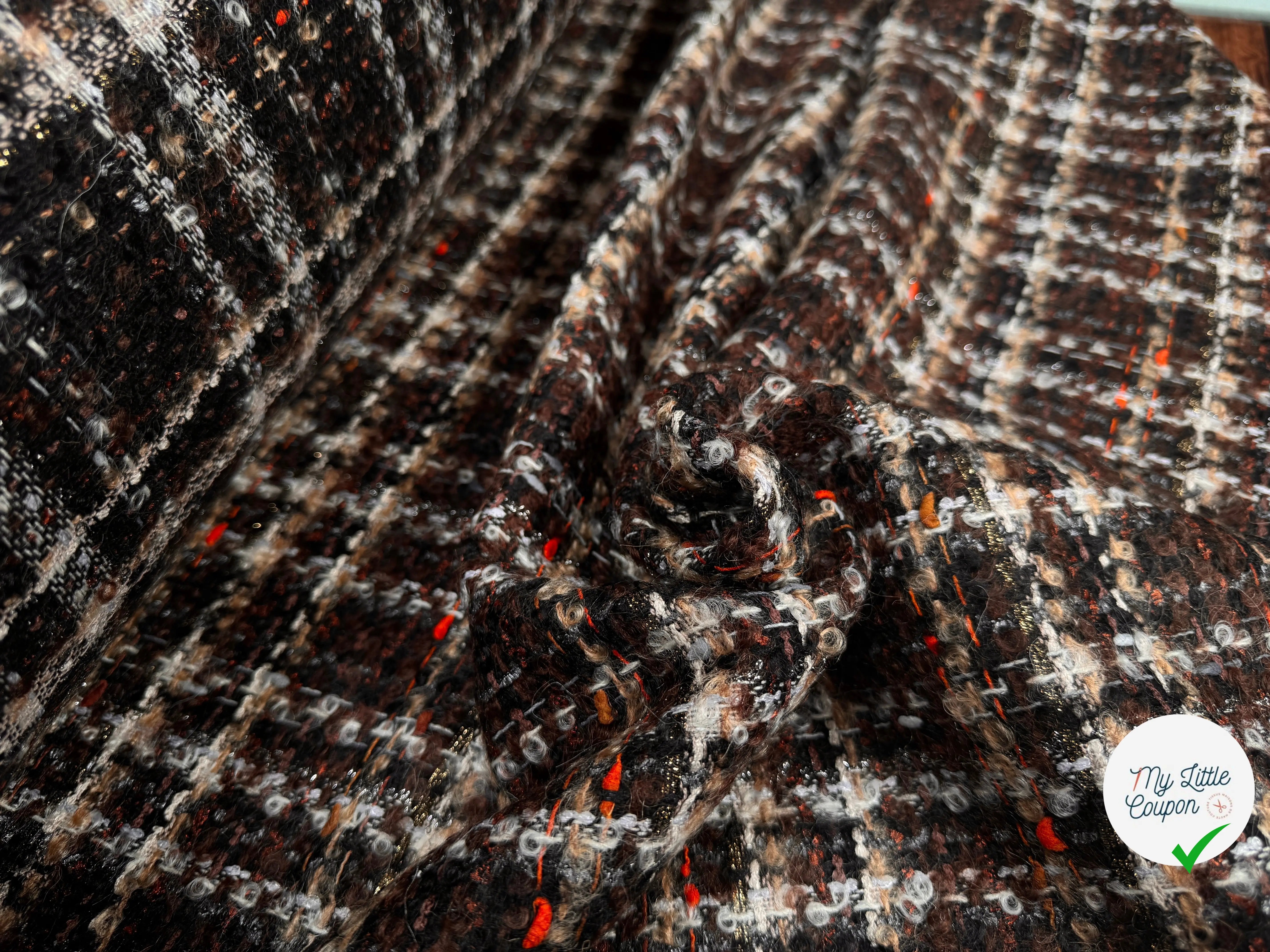 TWEED BOUCLETTE DE PRESTIGE MADE IN FRANCE - My Little Coupon