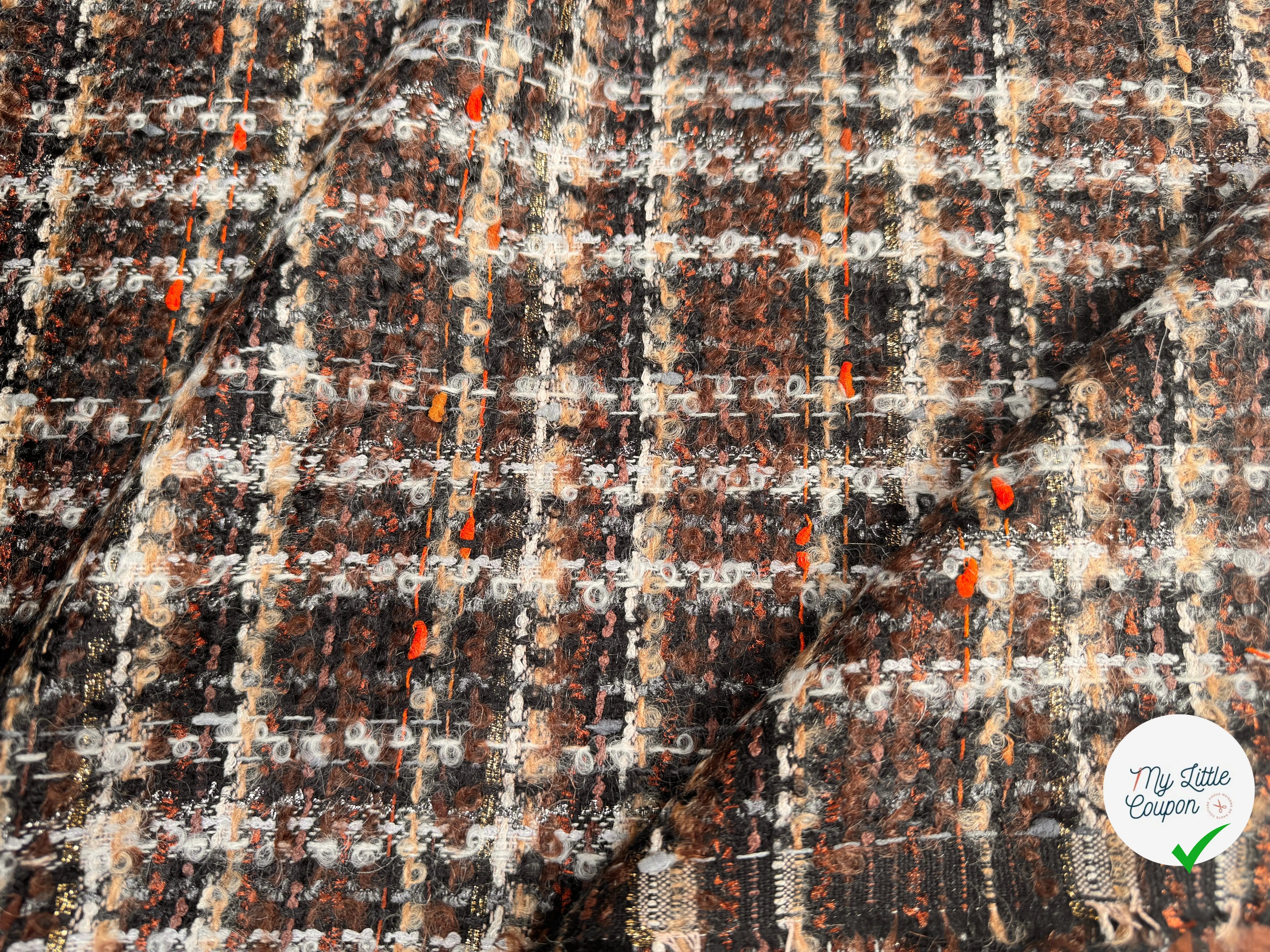 TWEED BOUCLETTE DE PRESTIGE MADE IN FRANCE - My Little Coupon