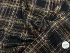 TWEED BOUCLETTE NOIR AVEC CARREAUX COLORÉS - My Little Coupon