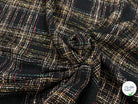 TWEED BOUCLETTE NOIR AVEC CARREAUX COLORÉS - My Little Coupon