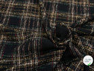 TWEED BOUCLETTE NOIR AVEC CARREAUX COLORÉS - My Little Coupon