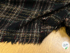 TWEED BOUCLETTE NOIR AVEC CARREAUX COLORÉS - My Little Coupon