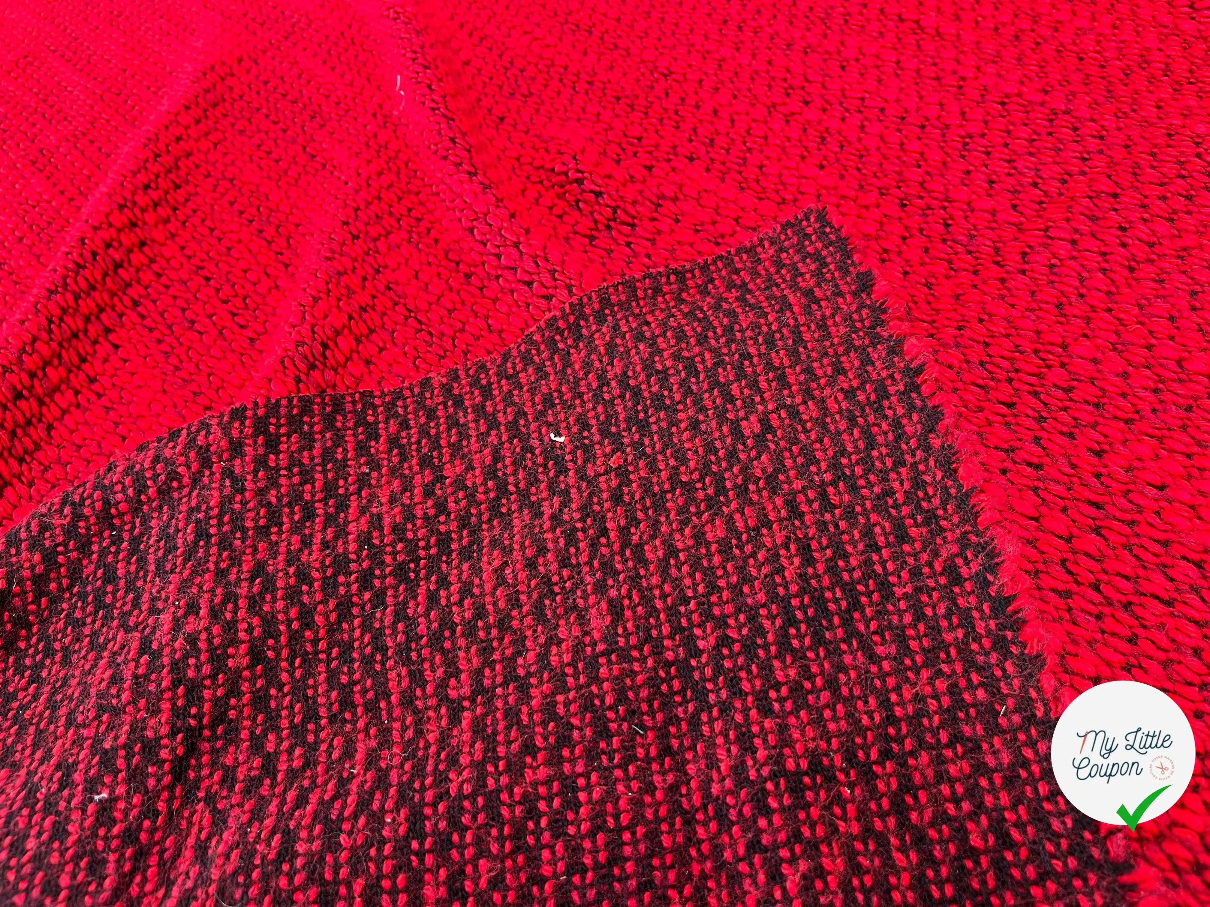 TWEED BOUCLETTE ROUGE - My Little Coupon