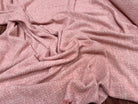 TWEED COTON FABRICATION ITALIE ROSE - My Little Coupon