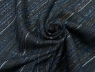 TWEED COTON LUREX BLEU NUIT 80% COTON - My Little Coupon