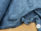 TWEED DE COTON CAMPAGNE BLEU MATIÈRE NATURELLE 100% COTON - My Little Coupon