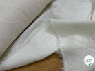 TWEED DE COTON MI-SAISON ASPECT ÉPONGE BLANC - My Little Coupon