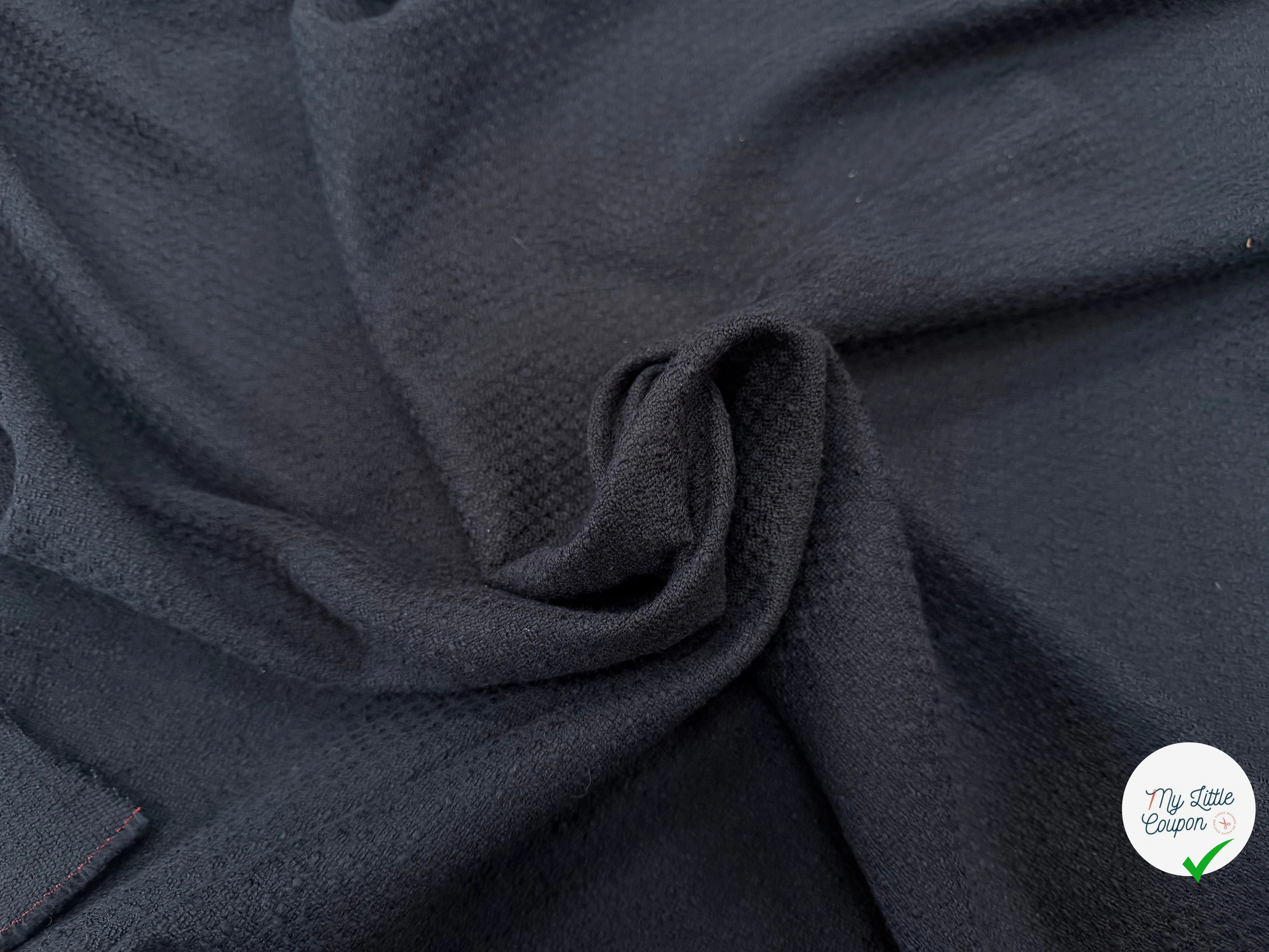 TWEED DE COTON NAVY - My Little Coupon