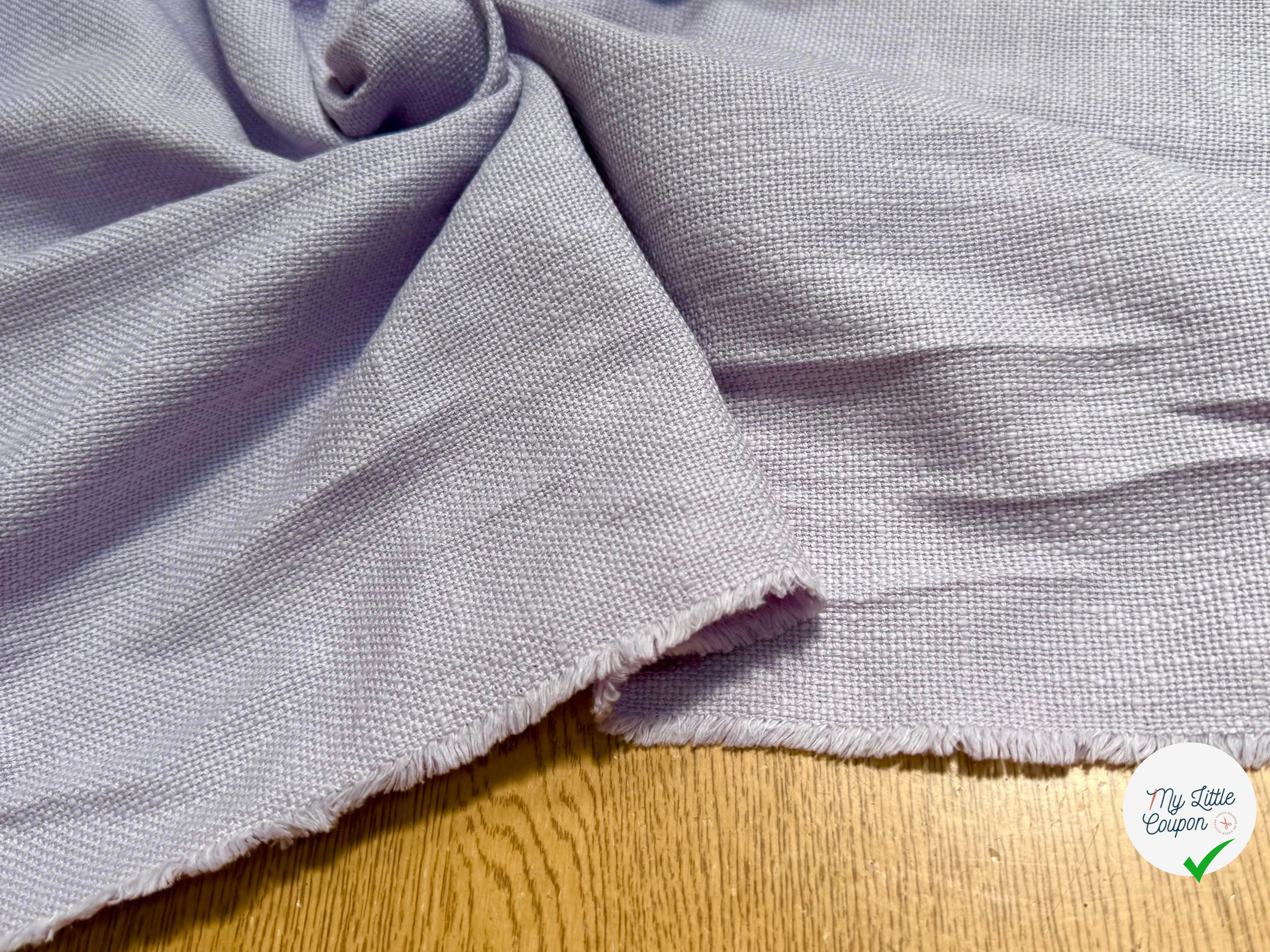 TWEED DE COTON TRICOT RUSTIQUE LAVANDE - My Little Coupon