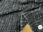 TWEED DE LAINE GRIS & BLUE 6% LUREX - My Little Coupon