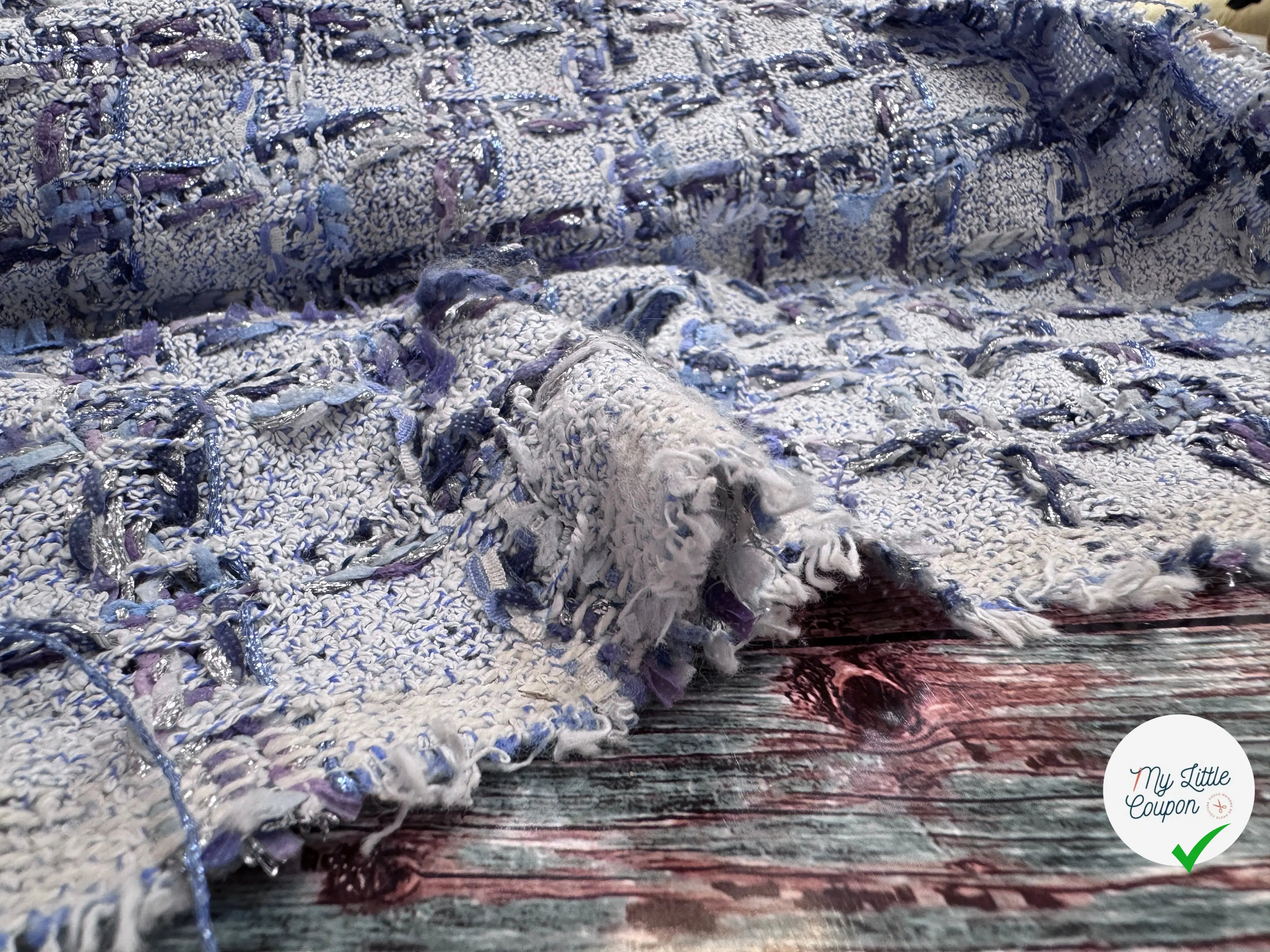 TWEED DE PRESTIGE MADE IN FRANCE CARREAUX AQUA THEME - My Little Coupon