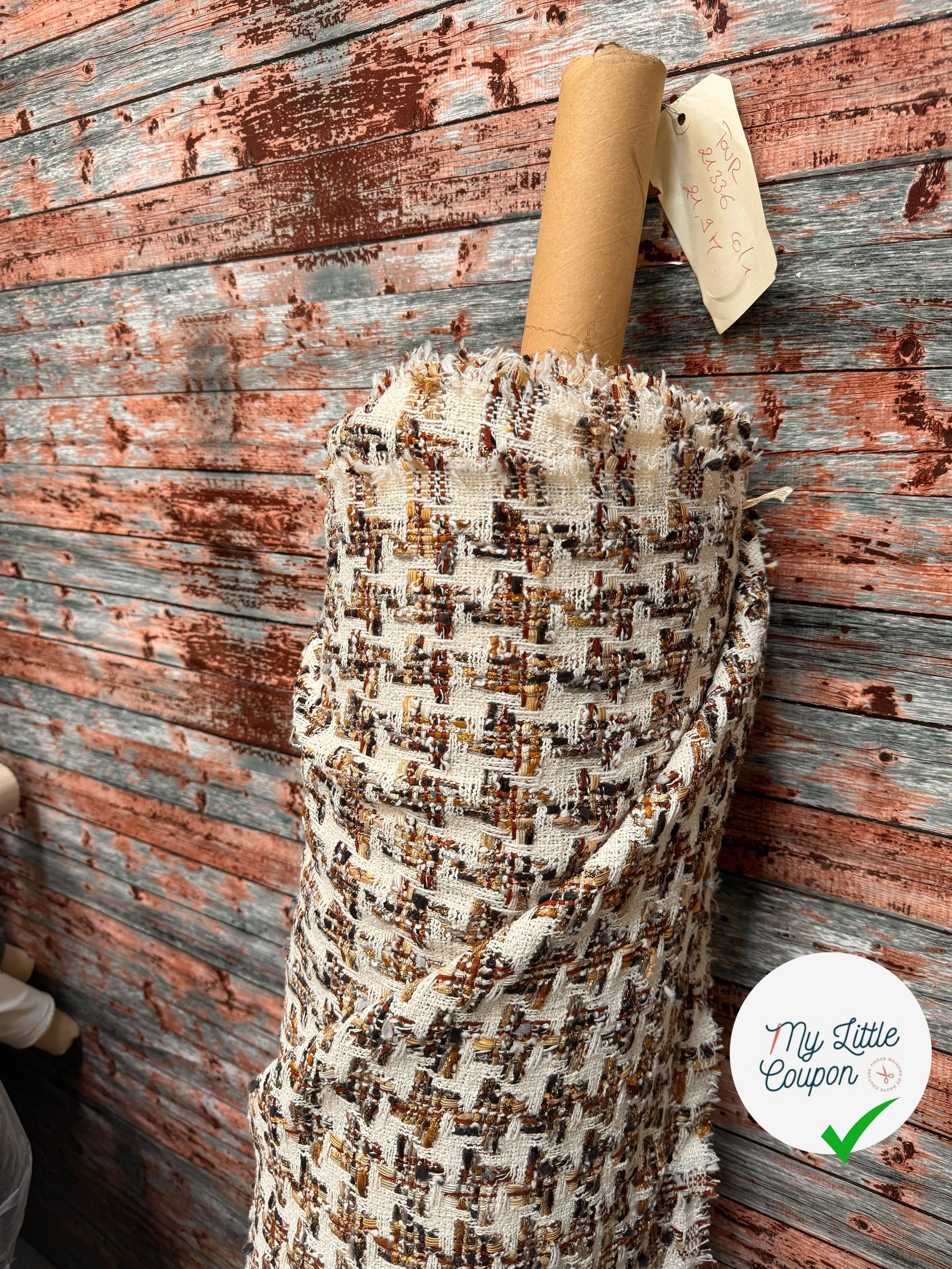 TWEED DE PRESTIGE MADE IN FRANCE PIED DE COQ - My Little Coupon