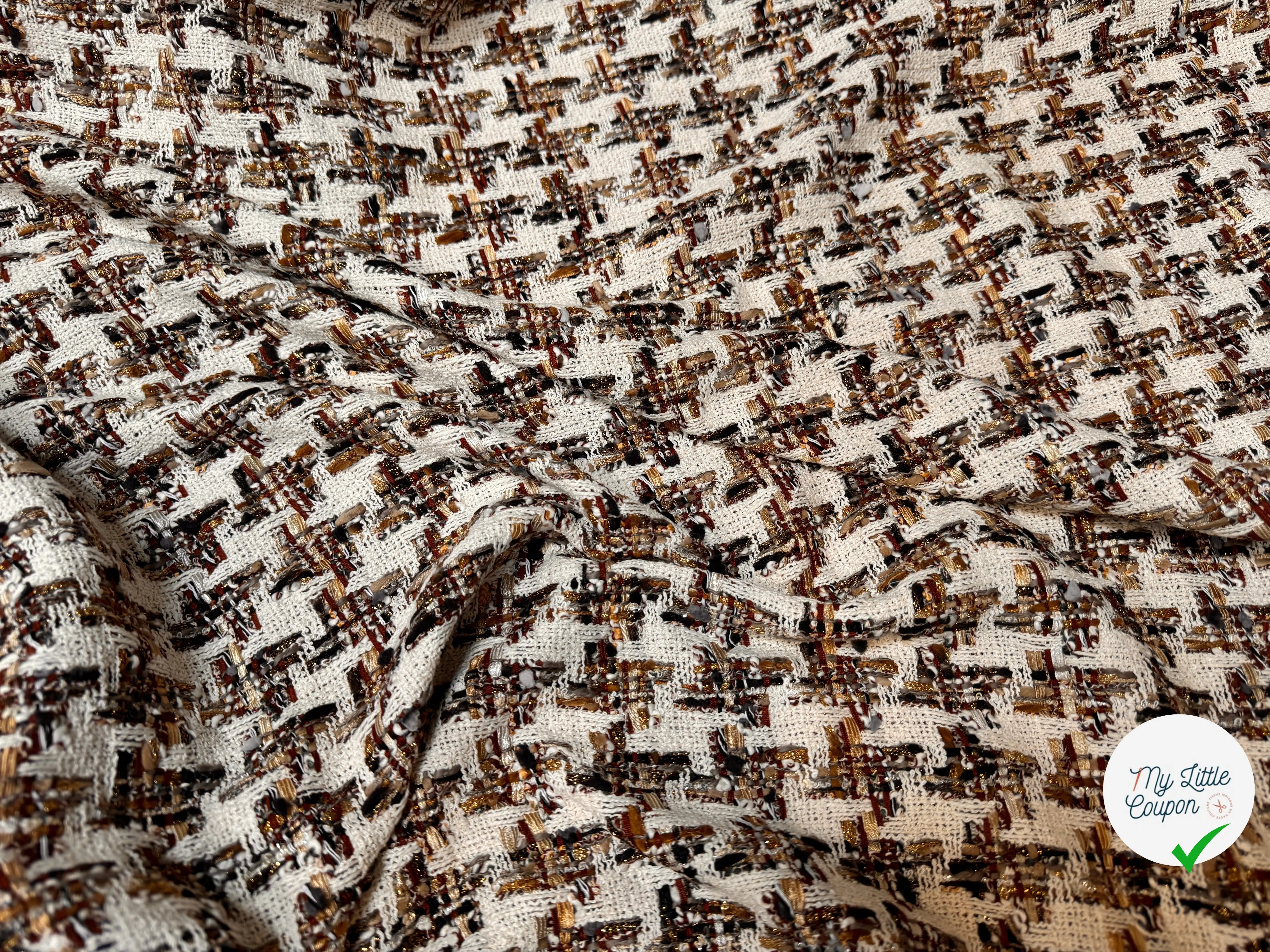 TWEED DE PRESTIGE MADE IN FRANCE PIED DE COQ - My Little Coupon