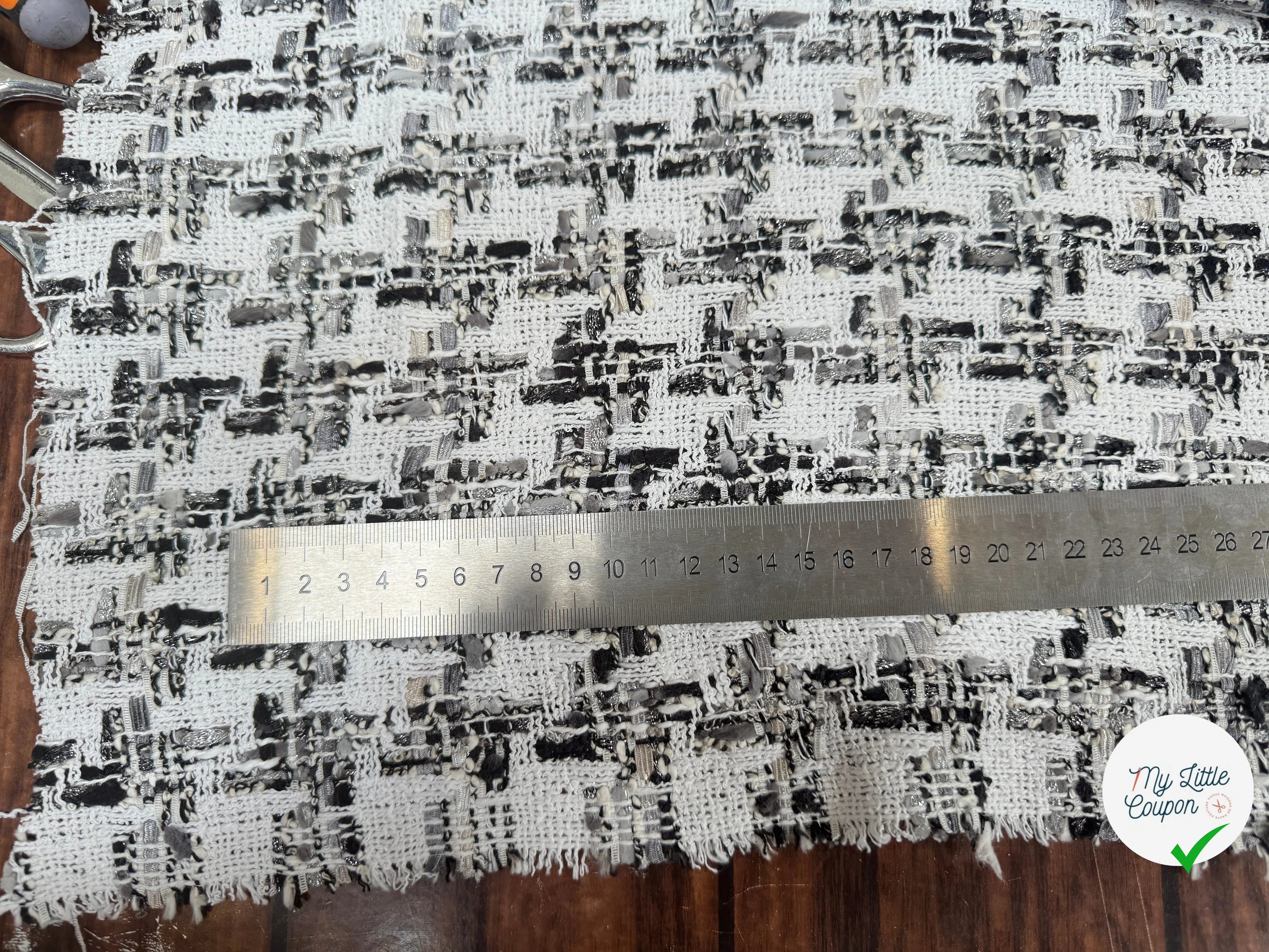 TWEED DE PRESTIGE MADE IN FRANCE PIED DE COQ - My Little Coupon