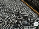 TWEED DE PRESTIGE NOIR & BLANC FABRICATION FRANÇAISE - My Little Coupon