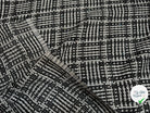 TWEED DE PRESTIGE NOIR & BLANC FABRICATION FRANÇAISE - My Little Coupon